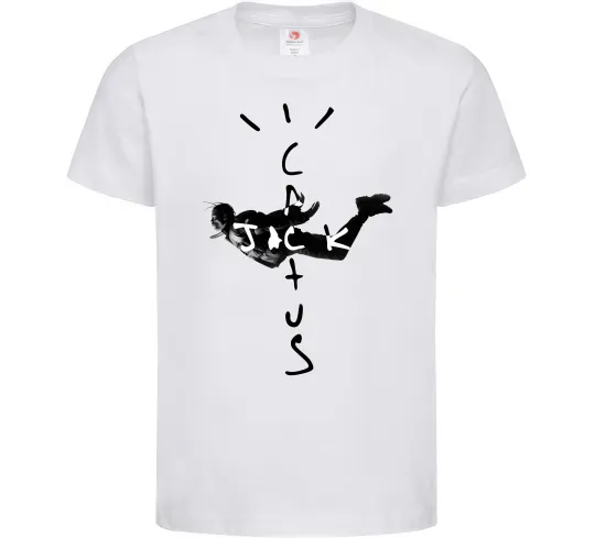 Детская футболка Cactus Jack Travis Scott Белый фото