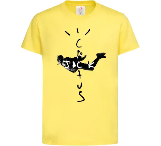 Детская футболка Cactus Jack Travis Scott Лимонный фото