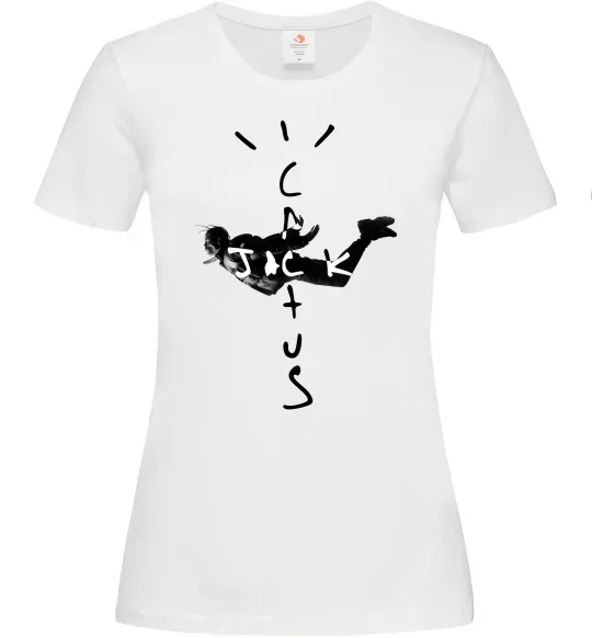 Женская футболка Cactus Jack Travis Scott Белый фото