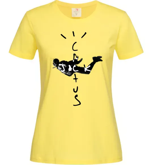 Женская футболка Cactus Jack Travis Scott Лимонный фото