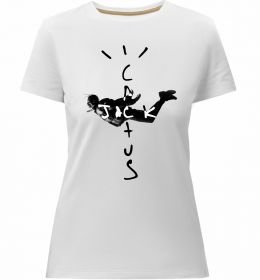 Женская премиум футболка Cactus Jack Travis Scott