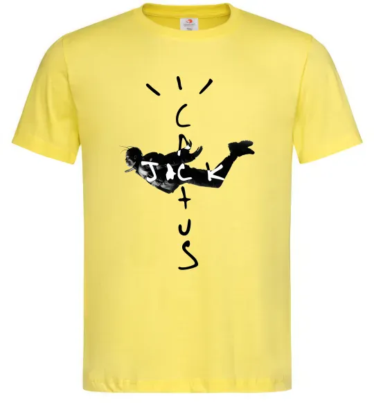 Мужская футболка Cactus Jack Travis Scott Лимонный фото