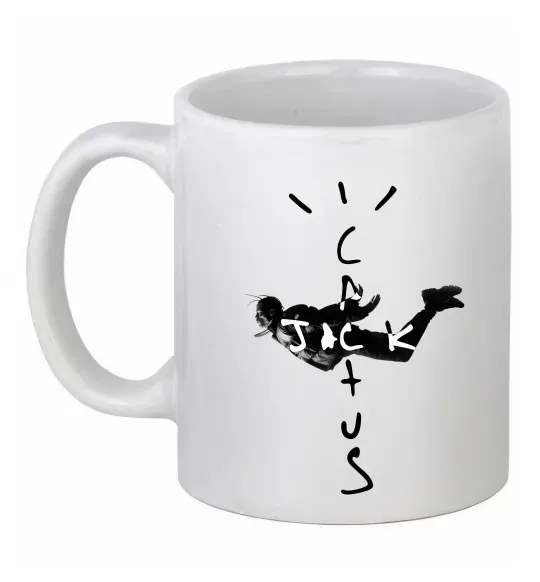 Чашка керамическая Cactus Jack Travis Scott Белый фото