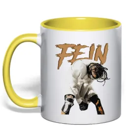 Чашка з кольоровою ручкою