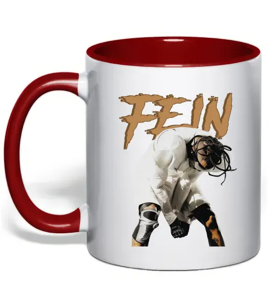 Чашка з кольоровою ручкою Travis Scott Fein Червоний фото