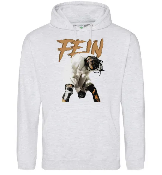 Чоловіча толстовка (худі) Travis Scott Fein Сірий меланж фото