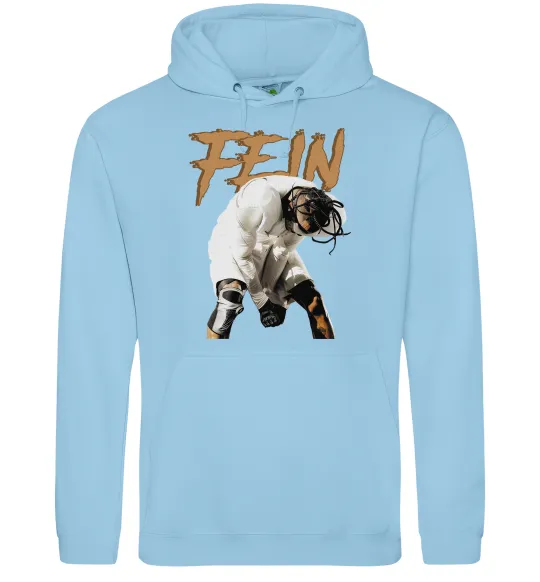 Чоловіча толстовка (худі) Travis Scott Fein Блакитний фото