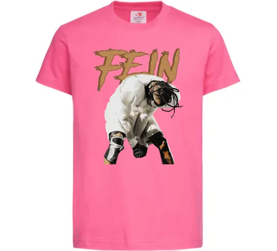 Детская футболка Travis Scott Fein Ярко-розовый фото