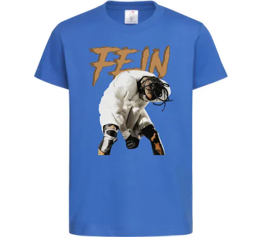 Детская футболка Travis Scott Fein Ярко-синий фото