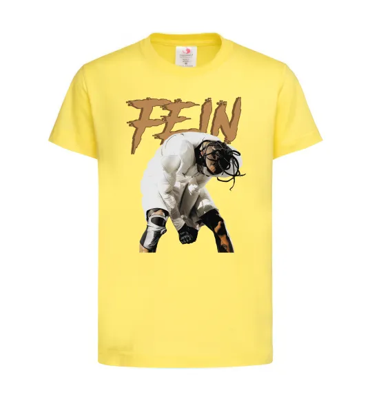 Дитяча футболка Travis Scott Fein Лимонний фото