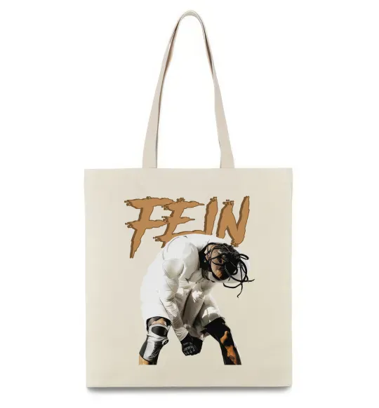 Еко-сумка Travis Scott Fein Бежевий фото