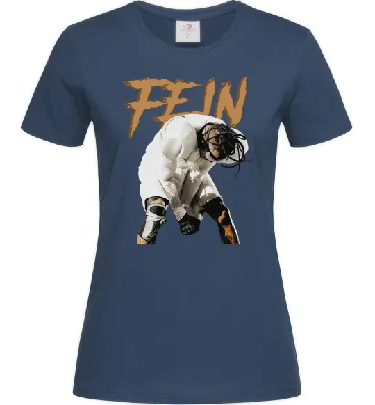 Женская футболка Travis Scott Fein Темно-синий фото