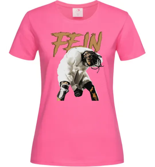 Женская футболка Travis Scott Fein Ярко-розовый фото