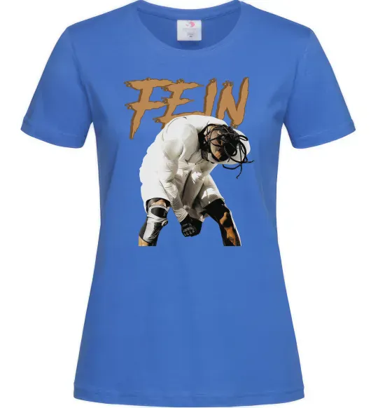 Женская футболка Travis Scott Fein Ярко-синий фото