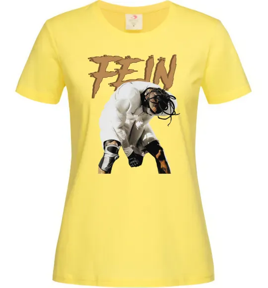 Женская футболка Travis Scott Fein Лимонный фото