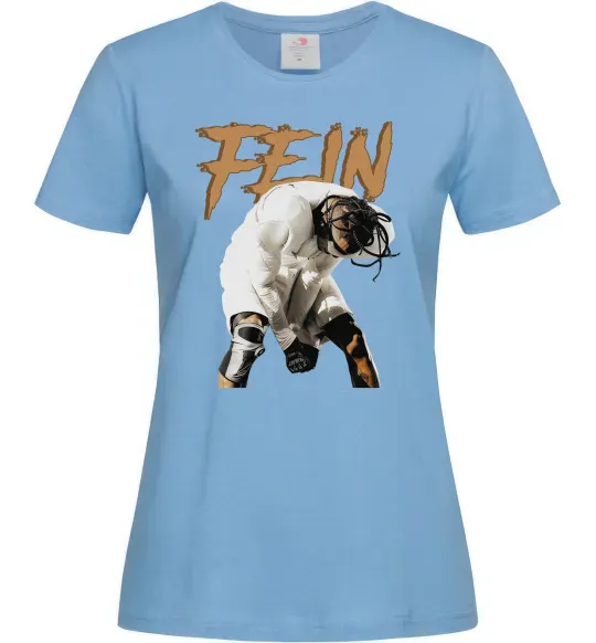 Женская футболка Travis Scott Fein Голубой фото