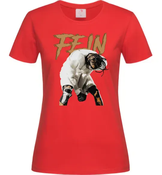 Женская футболка Travis Scott Fein Красный фото