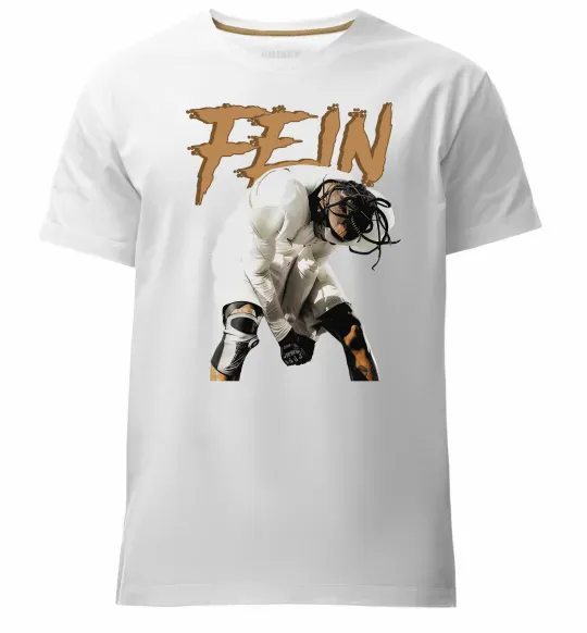 Чоловіча преміум футболка Travis Scott Fein Білий фото