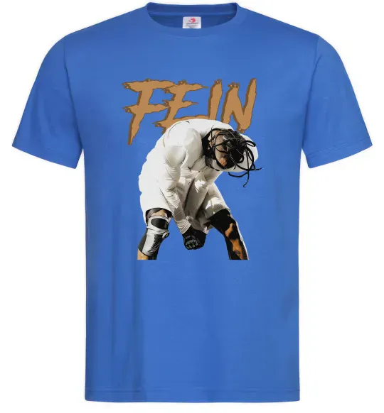 Мужская футболка Travis Scott Fein Ярко-синий фото