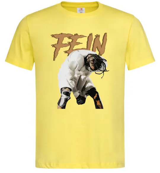 Мужская футболка Travis Scott Fein Лимонный фото