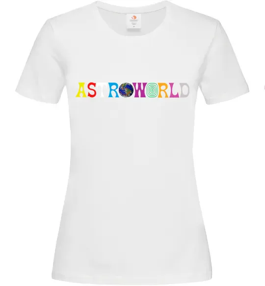 Женская футболка Astroworld Travis Scott Белый фото