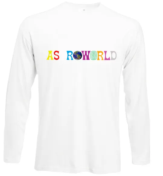 Лонгслив Astroworld Travis Scott Белый фото