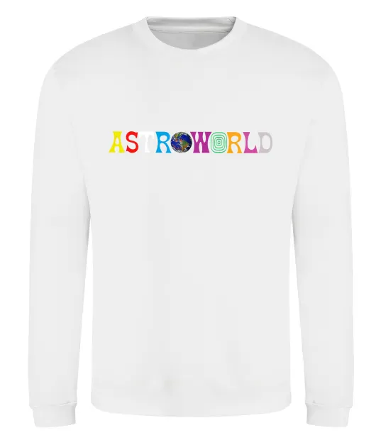 Свитшот Astroworld Travis Scott Белый фото