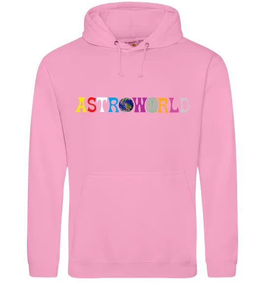 Мужская толстовка (худи) Astroworld Travis Scott Розовый фото