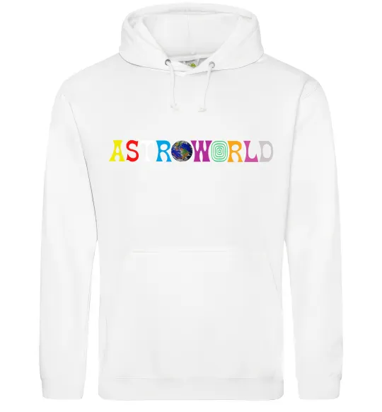 Чоловіча толстовка (худі) Astroworld Travis Scott Білий фото