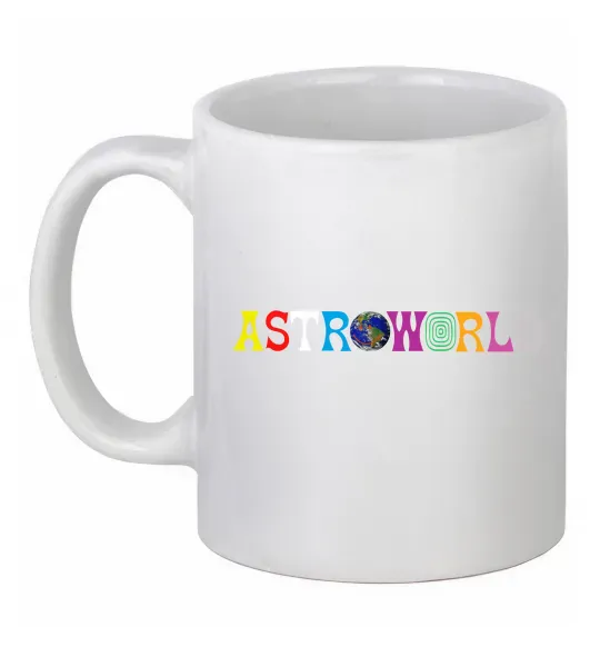 Чашка керамическая Astroworld Travis Scott Белый фото