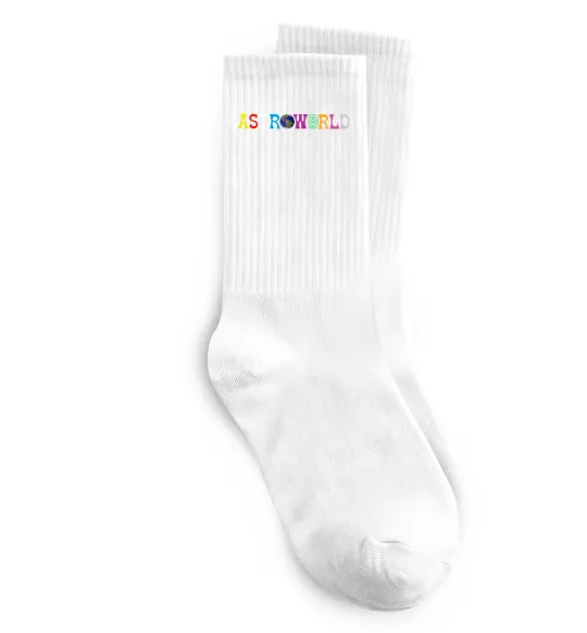 Носки Astroworld Travis Scott Белый фото