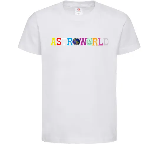 Детская футболка Astroworld Travis Scott Белый фото