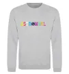 Свитшот Astroworld Travis Scott Серый меланж фото