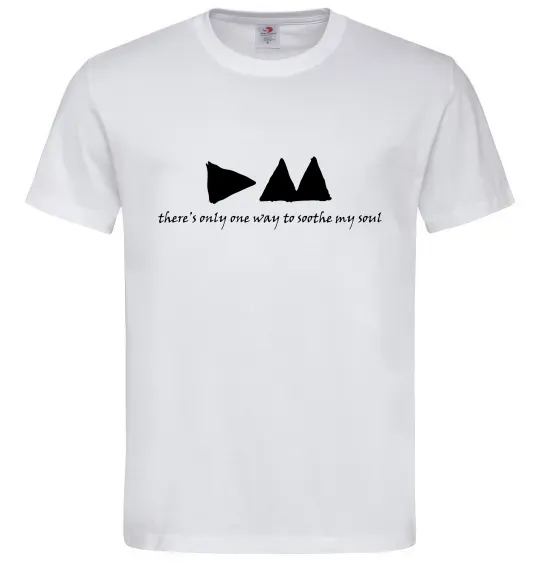 Чоловіча футболка DEPECHE MODE, колір - білий, розмір - M Білий фото