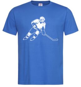 Чоловіча футболка Хокеїст, колір - яскраво-синій, розмір - L Чоловіча футболка Хокеїст, колір - яскраво-синій, розмір - L