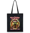 Еко-сумка Yoda Merry Christmas you will have Чорний фото