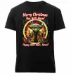 Мужская премиум футболка Yoda Merry Christmas you will have Черный фото