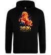 Мужская толстовка (худи) 2026 Рік вогняного коня Черный Мужская толстовка (худи) 2026 Рік вогняного коня Черный фото