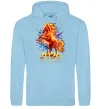 Женская толстовка (худи) 2026 Рік вогняного коня Голубой фото