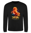 Світшот 2026 Рік вогняного коня Чорний фото