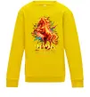 Детский Свитшот 2026 Рік вогняного коня Солнечно желтый Детский Свитшот 2026 Рік вогняного коня Солнечно желтый фото