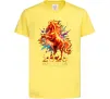 Детская футболка 2026 Рік вогняного коня Лимонный Детская футболка 2026 Рік вогняного коня Лимонный фото