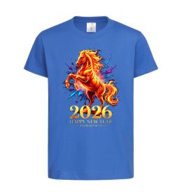 Детская футболка 2026 Рік вогняного коня Детская футболка 2026 Рік вогняного коня