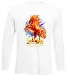 Лонгслив 2026 Рік вогняного коня Белый Лонгслив 2026 Рік вогняного коня Белый фото