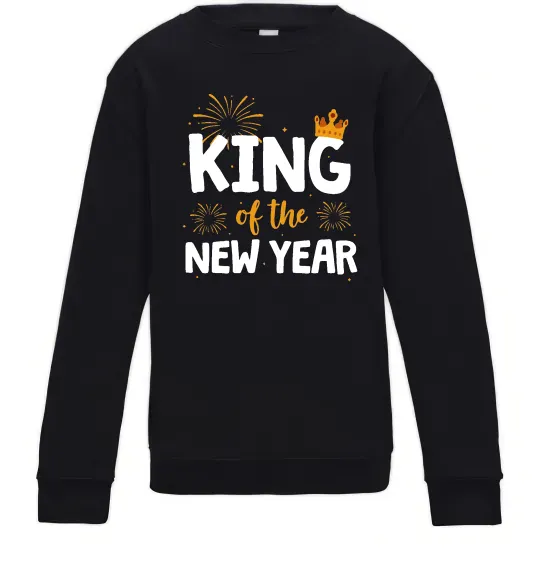 Дитячий світшот King of the year Чорний фото