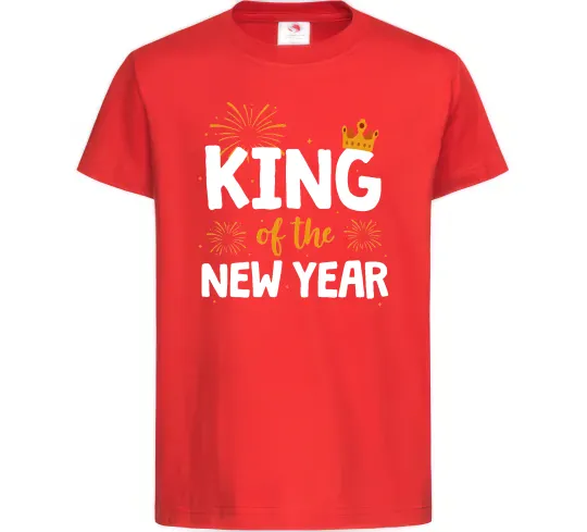 Дитяча футболка King of the year Червоний фото