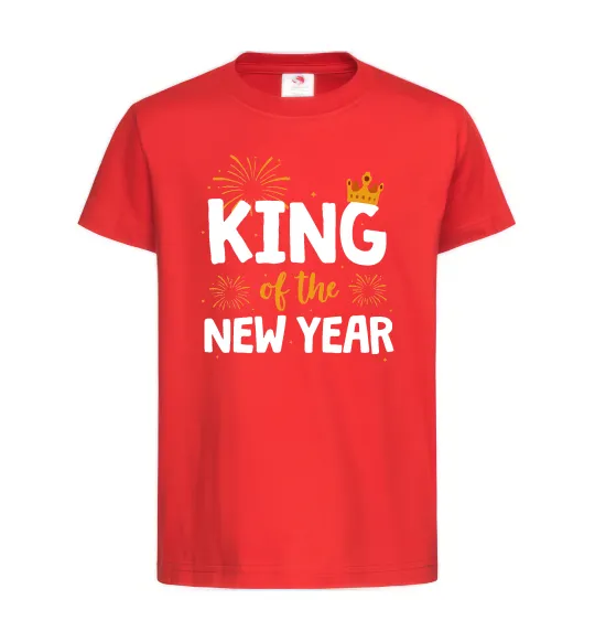 Детская футболка King of the year Красный фото