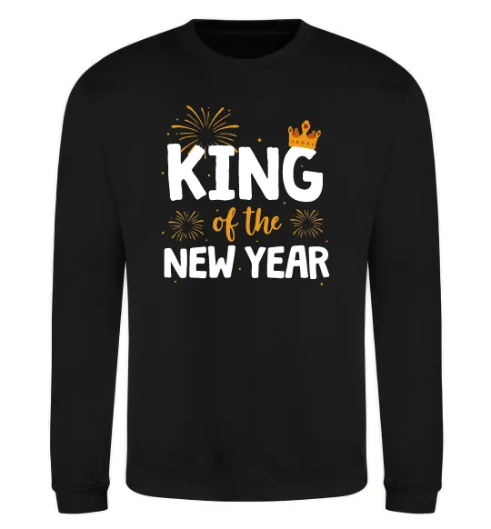 Світшот King of the year Чорний фото