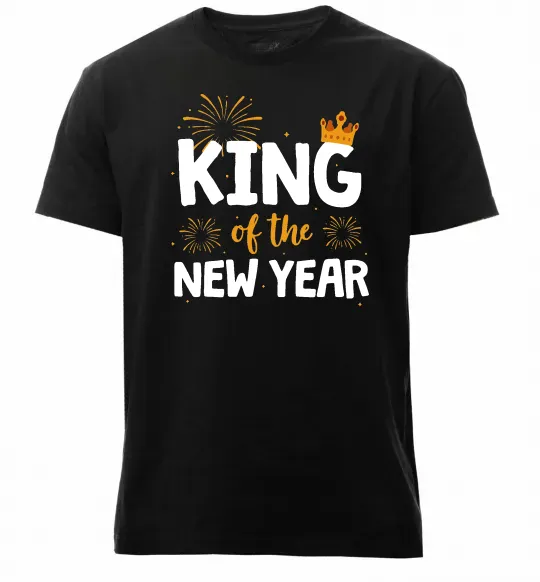 Мужская премиум футболка King of the year Черный фото