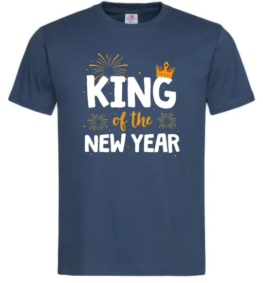 Мужская футболка King of the year Темно-синий фото